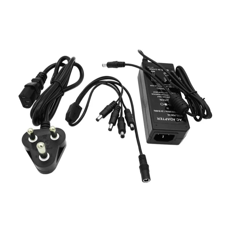 CCTV Power Supply 12vDC 5amp 4 Channel