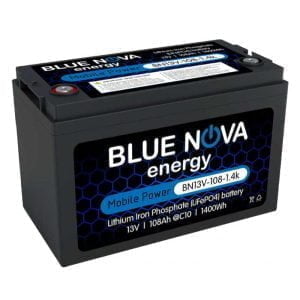 Blue Nova 13V 108Ah Lithium (LiFePO4) Battery
