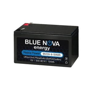 Blue Nova 13V 8Ah Lithium (LiFePO4) Battery