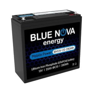 Blue Nova 13V 22Ah Lithium (LiFePO4) Battery