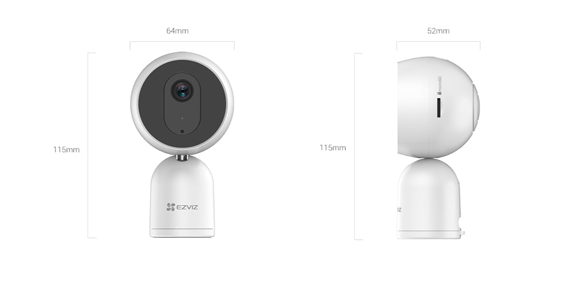 EZVIZ C1T Smart Indoor WiFi Camera dimentions