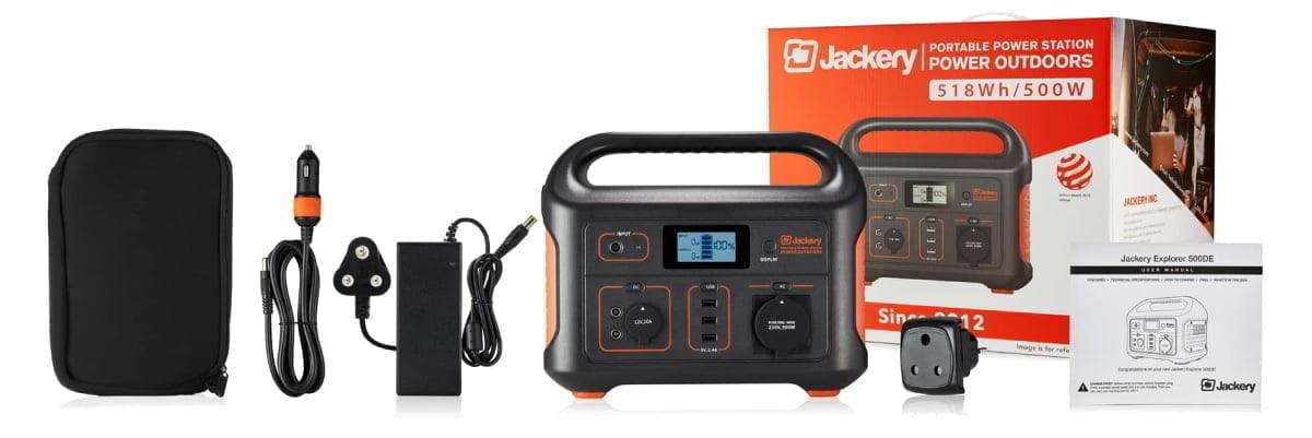 Jackery 500 in the box