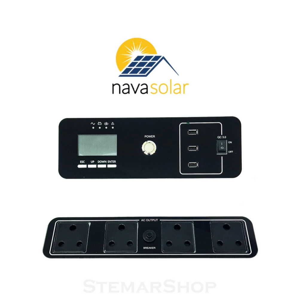 NavaSolar TI-3024 3KW Trolley Inverter - 100Ah Lithium Battery - Image 3