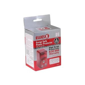 Ellies Surge Secure Power Protector Plug with 2 and 3 Pin Sockets