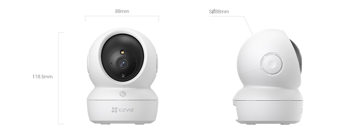 EZVIZ H6c Pro 2k+ dimensions