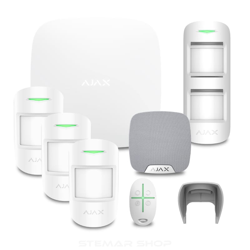 Ajax Hub (4G) Townhouse Kit White