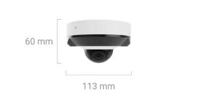 Ajax DomeCam Mini dimensions