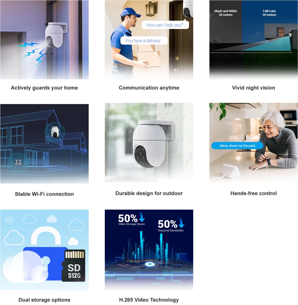 EZVIZ C8c 2K+ Smart Features
