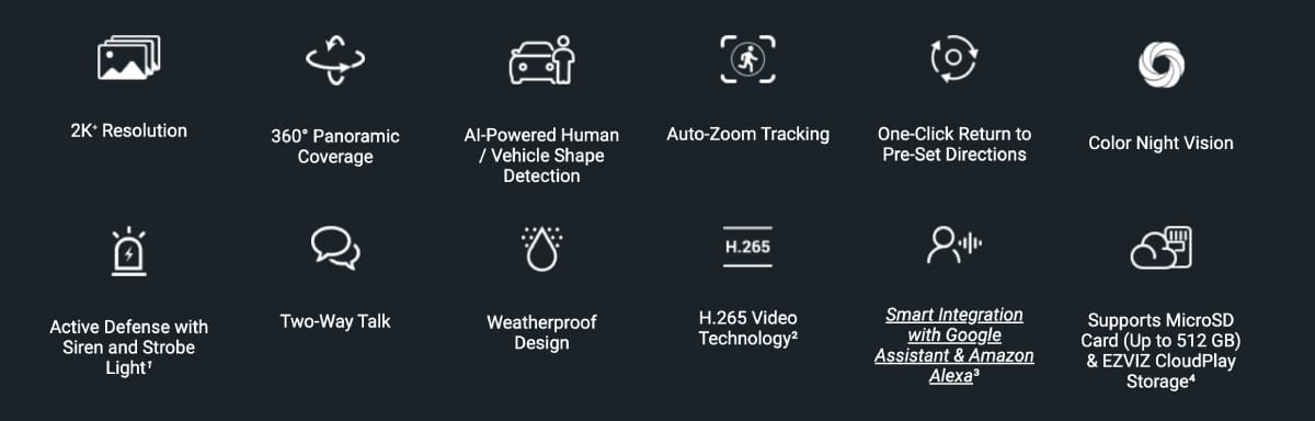 EZVIZ C8c 2K+ specifications