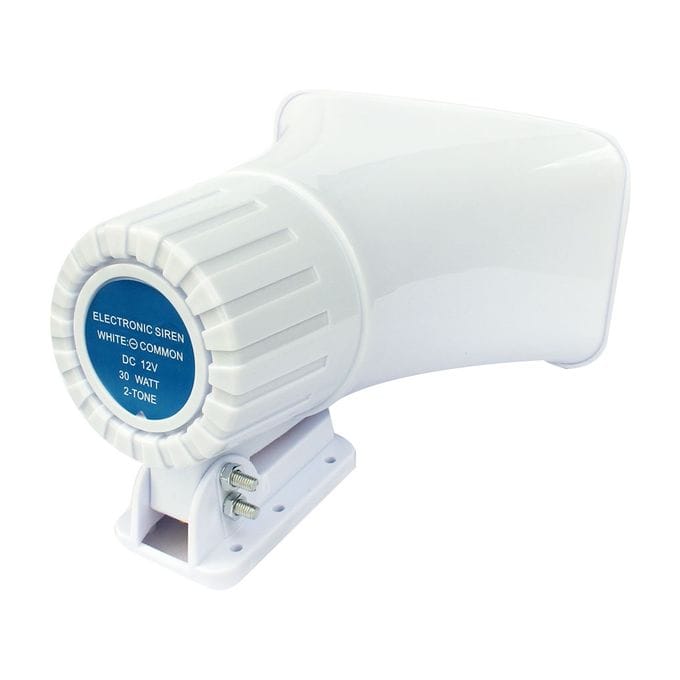 30W 2-Tone Wired Siren back view