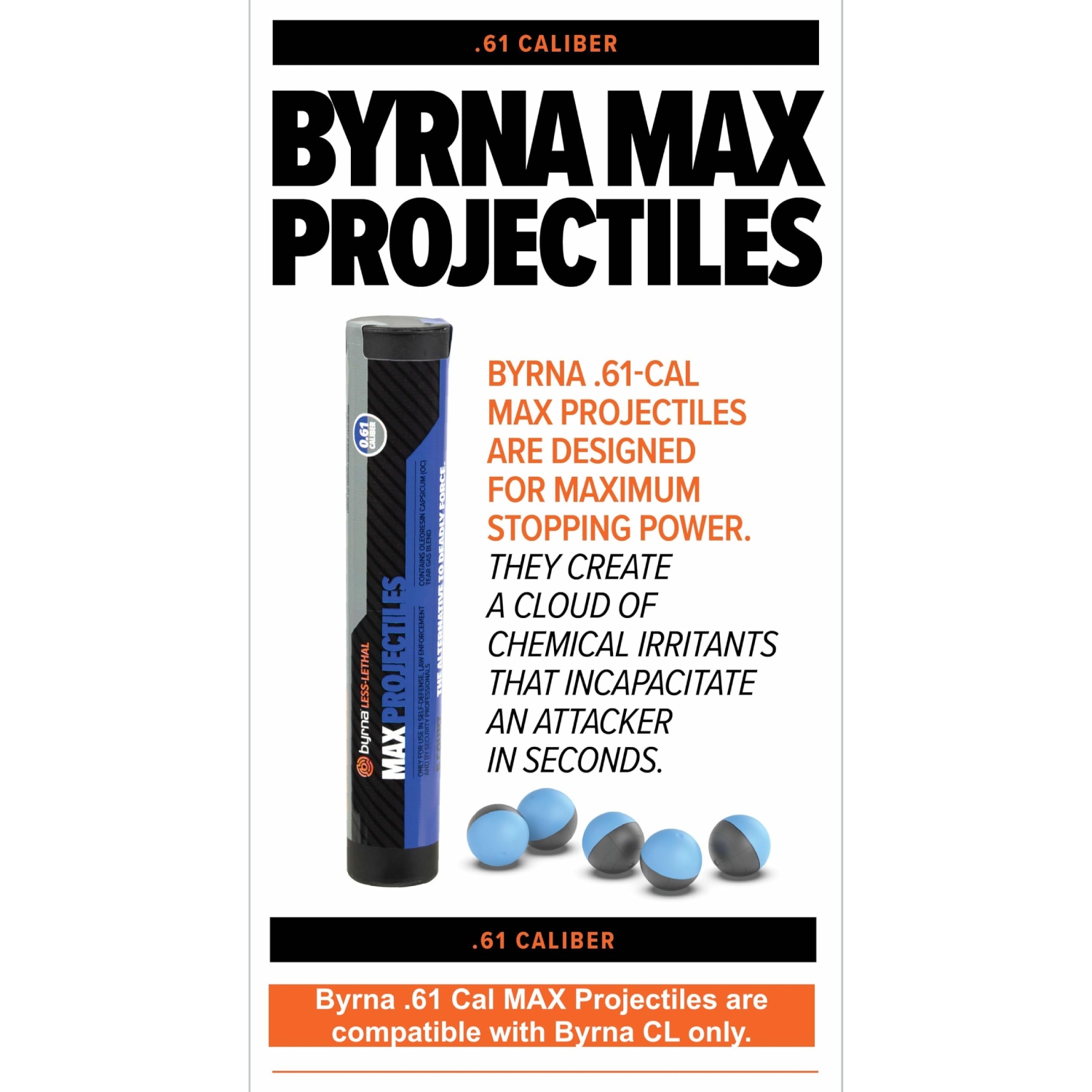 Byrna Max Projectiles - .61 Cal - Image 5