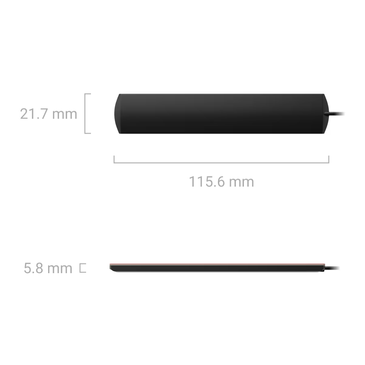 Ajax ExternalAntenna for Ajax Hub BP dimensions