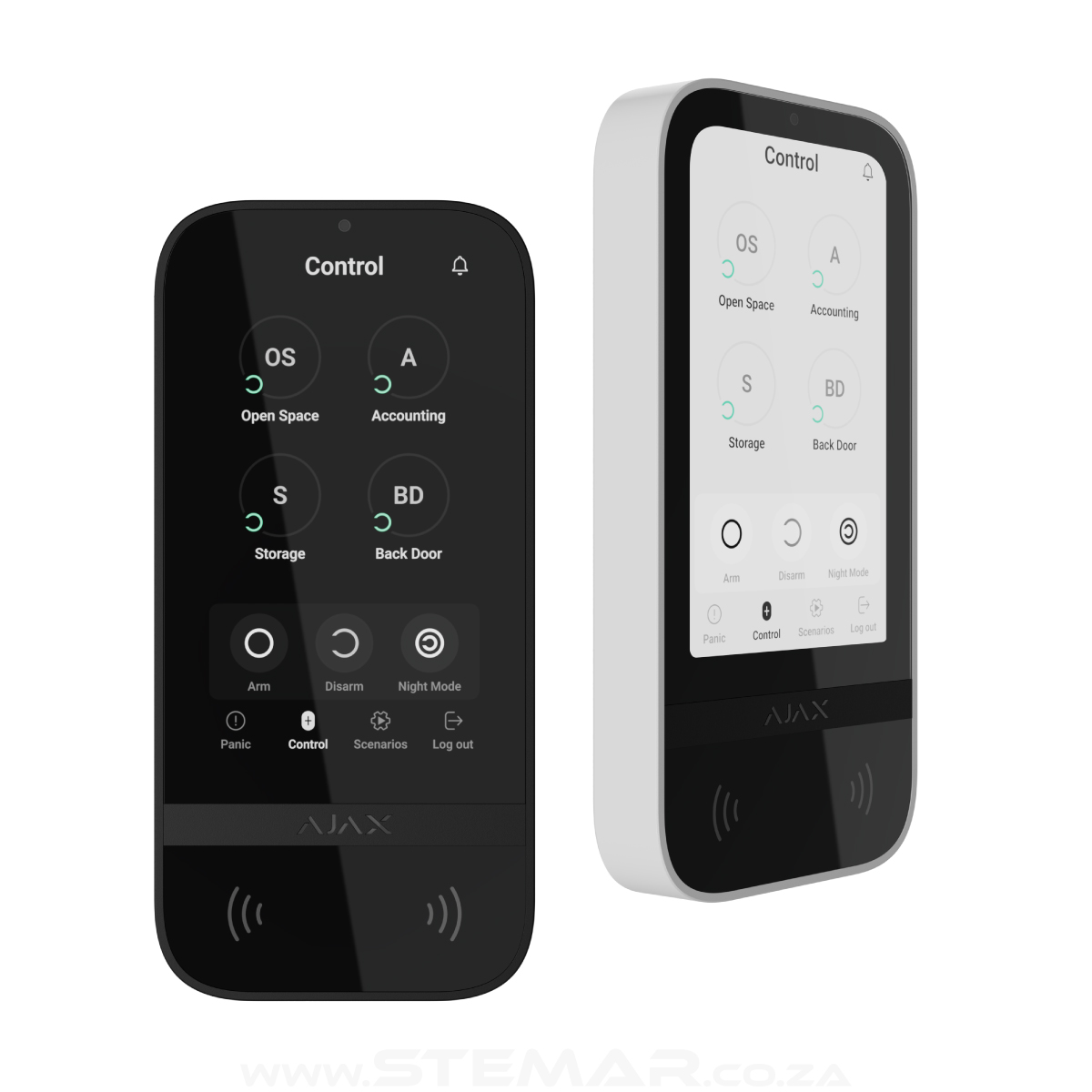 Ajax KeyPad TouchScreen available in Black and White options