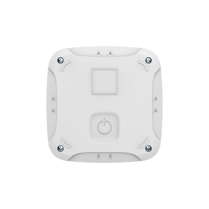 Ajax LeaksProtect displaying power button on back of the device