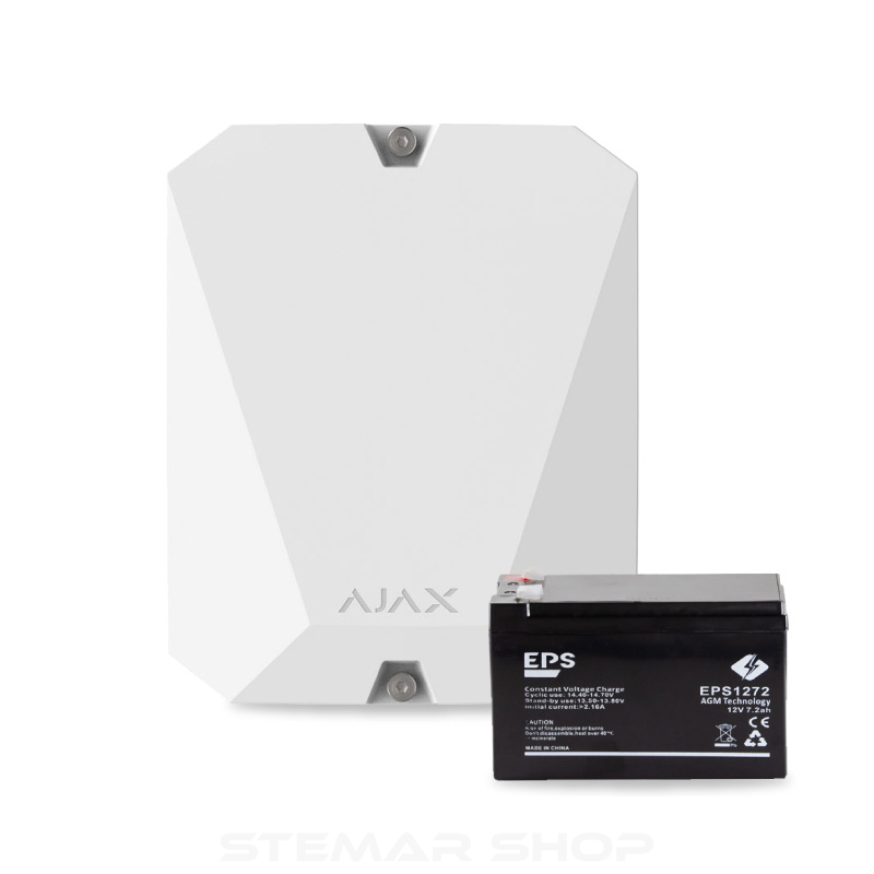 Ajax vhfBridge White including 7ah Gel battery