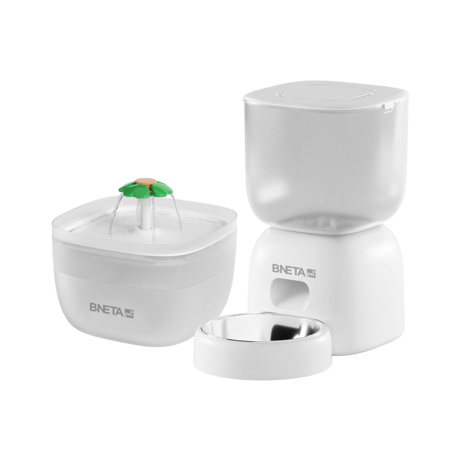 BNETA Automatic Pet Feeder Water Fountain F14-L Combo