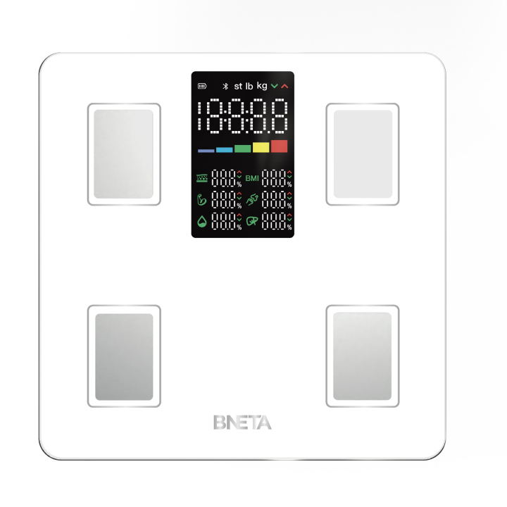 BNETA CS20A Smart Body Scale with Colour LED Display front view