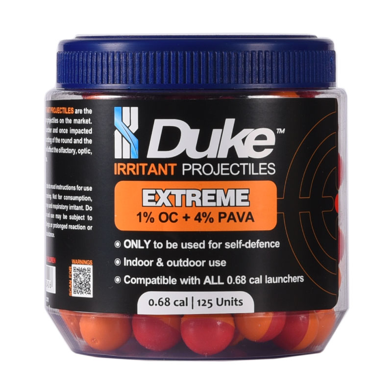 Duke Extreme Irritant Projectiles - 125 Units