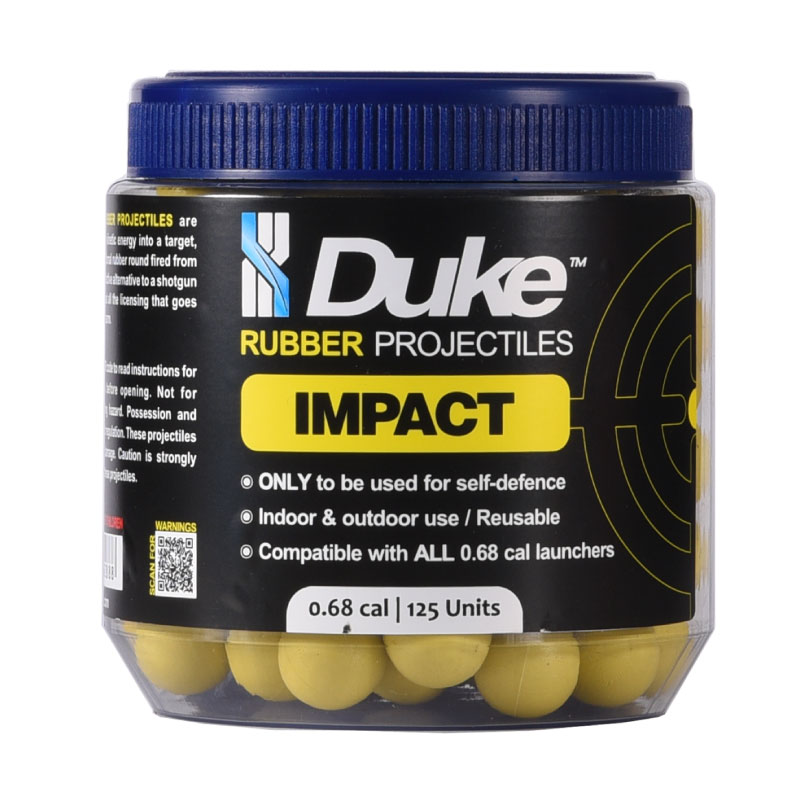 Duke Impact Rubber Projectiles - 125 Units