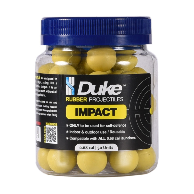 Duke Impact Rubber Projectiles - 50 Units