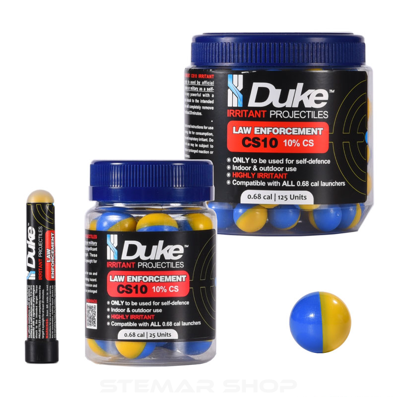 Duke Law Enforcement CS10 Irritant Projectiles (7 | 25 | 125 Pack Options)