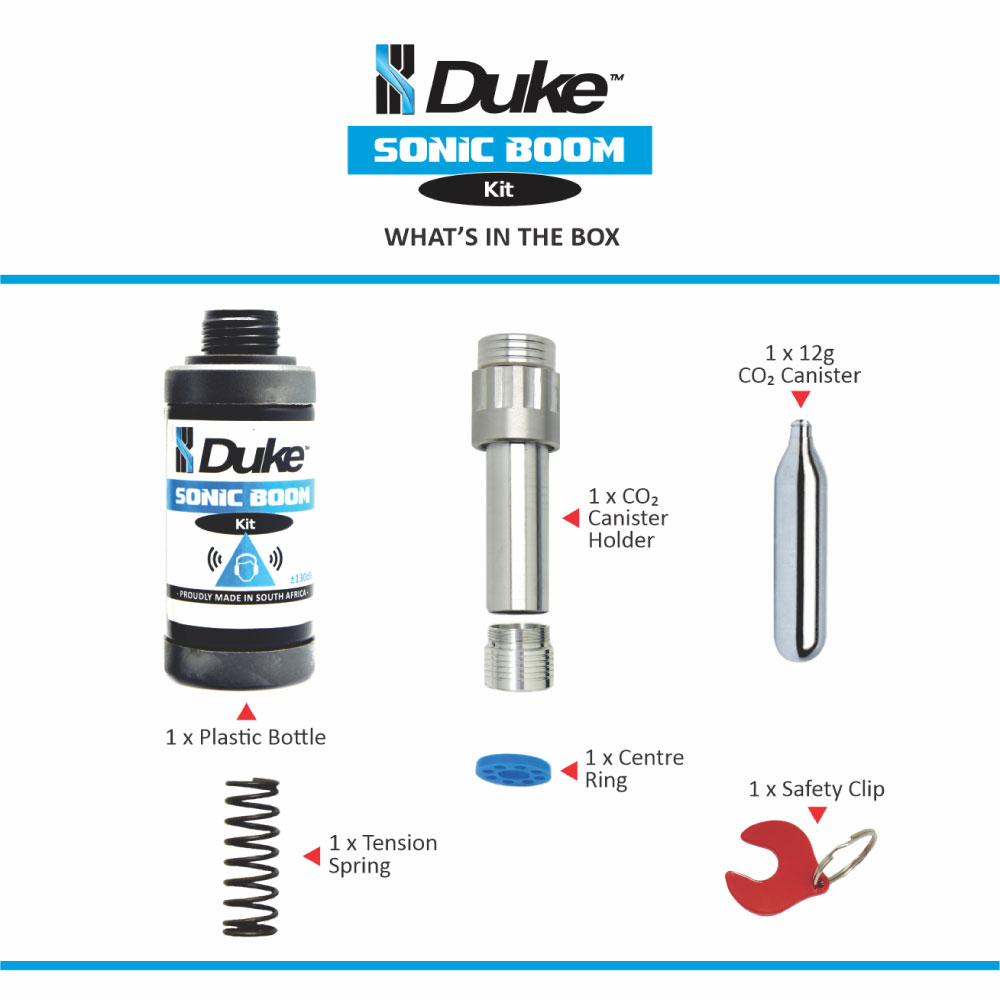 Duke Sonic Boom Kit included items