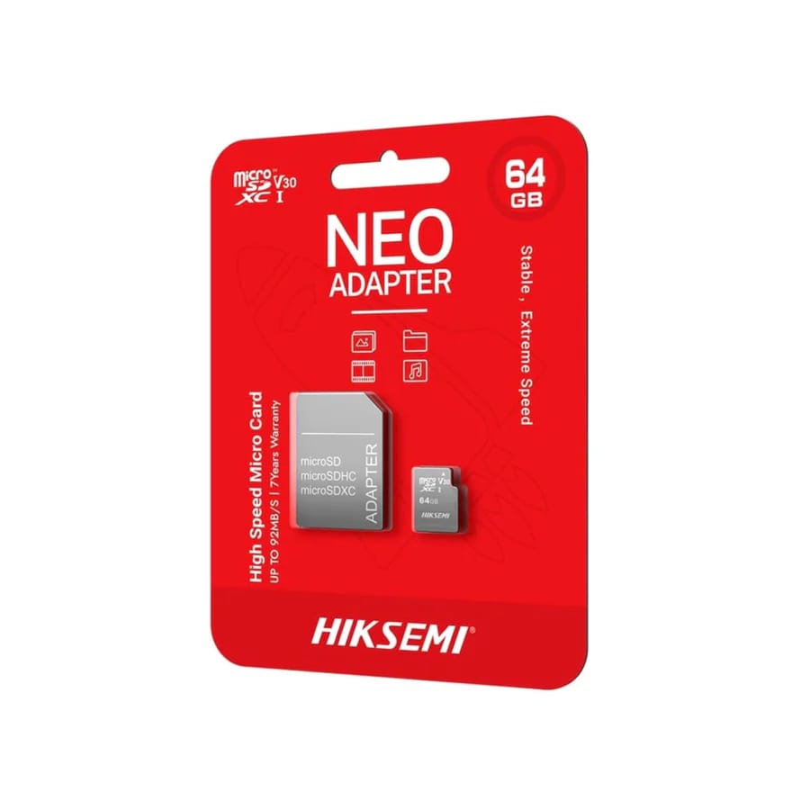 Hiksemi NEO V10 MicroSD (TF) Memory Card with Adapter | 32GB / 64GB / 128GB / 256GB - Image 3