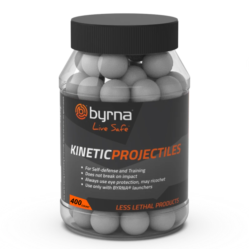 Byrna Kinetic Projectiles (Solid) - 0.68 Cal - 400 Count