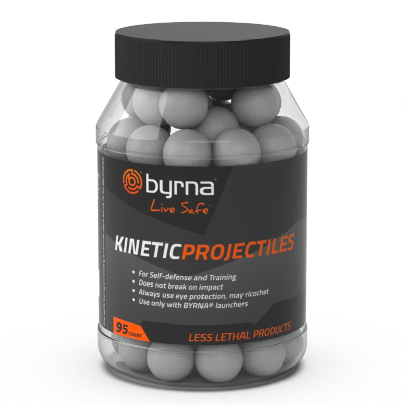 Byrna Kinetic Projectiles (Solid) - 0.68 Cal - 95 Count