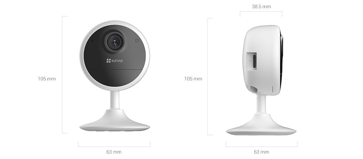 EZVIZ CB1 WiFi Battery Camera 1080P product dimensions