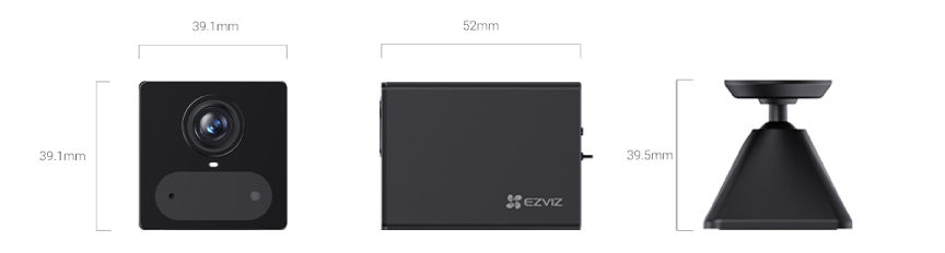EZVIZ CB2 4G 2K (3MP) camera dimensions