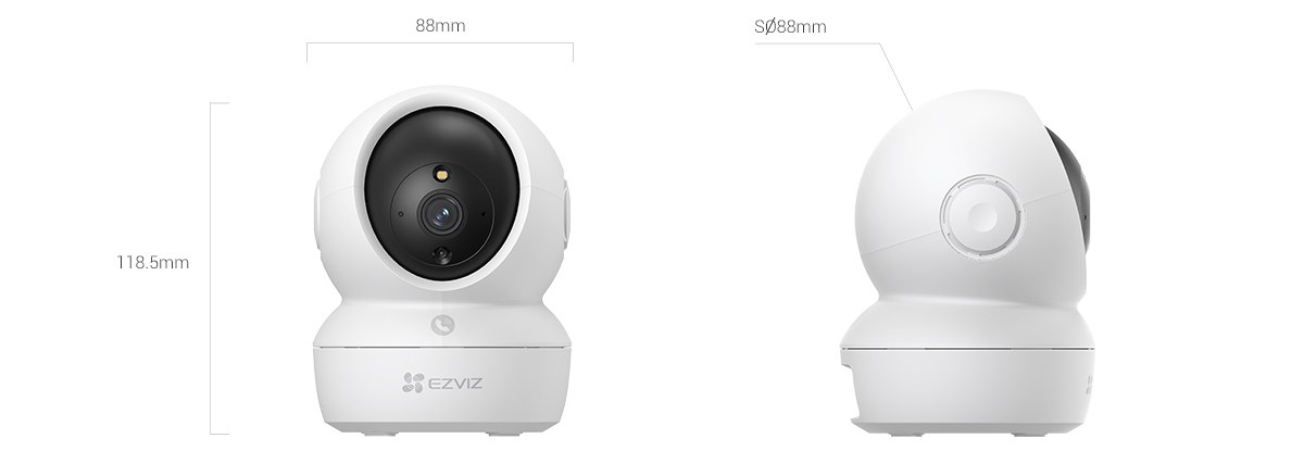EZVIZ H6c product dimensions