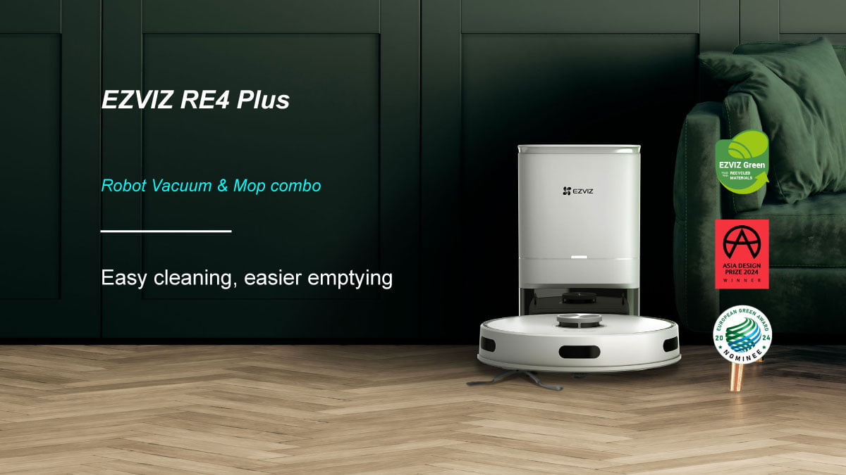 EZVIZ RE4 Plus Robot Vacuum & Mop Combo hero