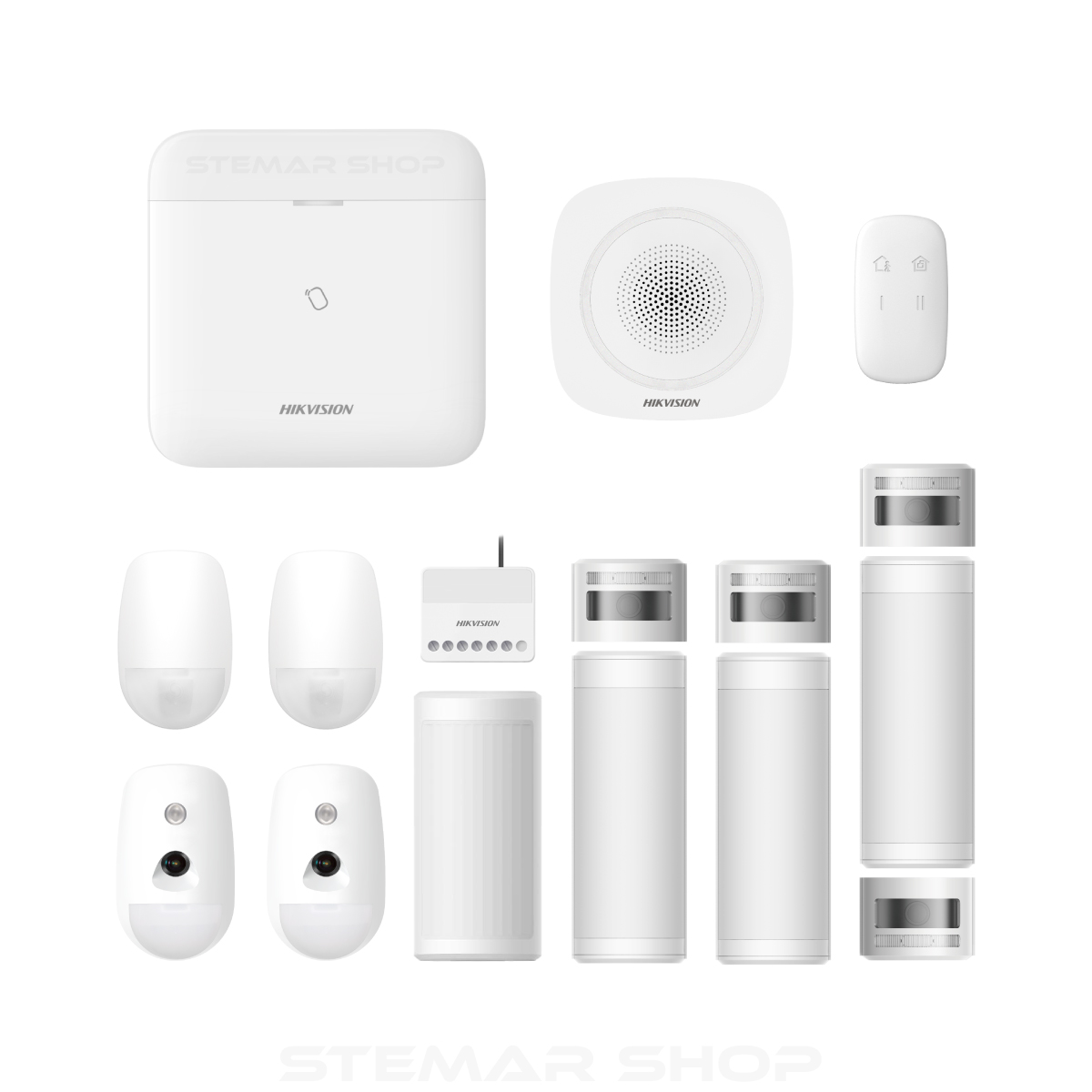 Hikvision AX Pro 96 Zone ComboCam 180 Bundle indoor siren