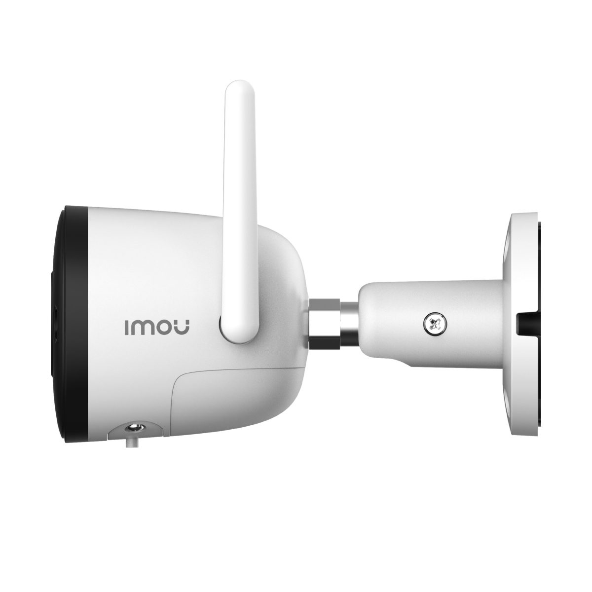 IMOU Bullet 2E WiFi Camera right perspective view with camera side view