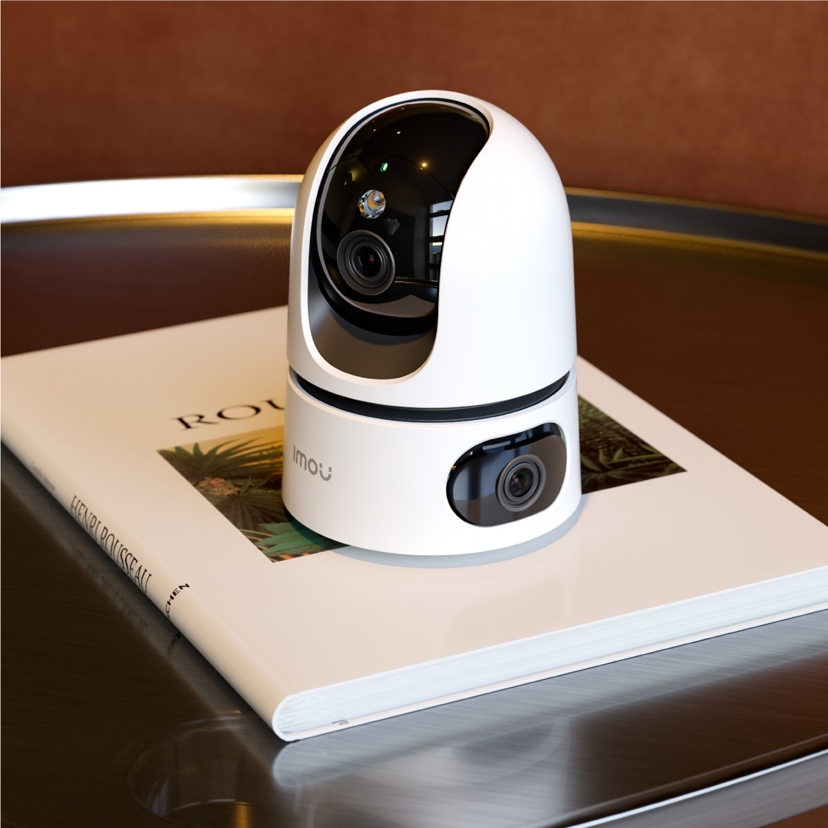 IMOU Ranger Dual PT WiFi Camera 6MP placed on a table
