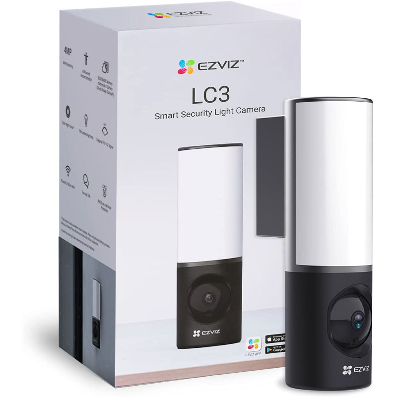 EZVIZ LC3 Wall Light Camera (4MP) boxed for retail