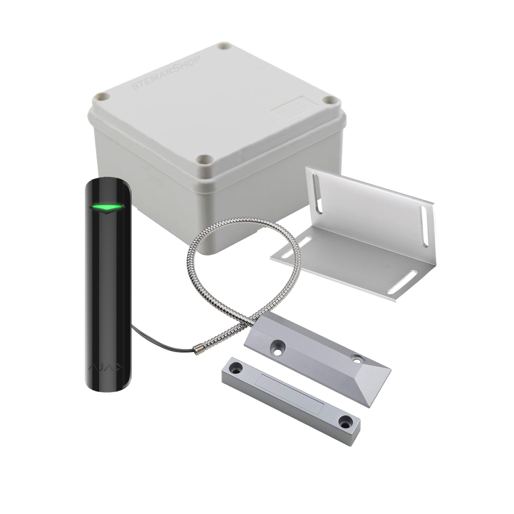 Ajax Gate Alarm Kit using Ajax DoorProtect, includes outdoor enclosure