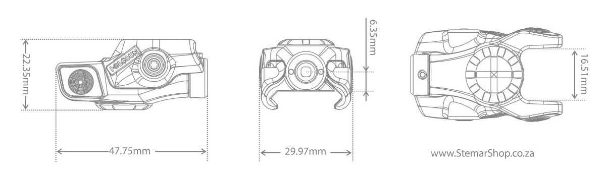 Holosun Laser Pointer dimensions