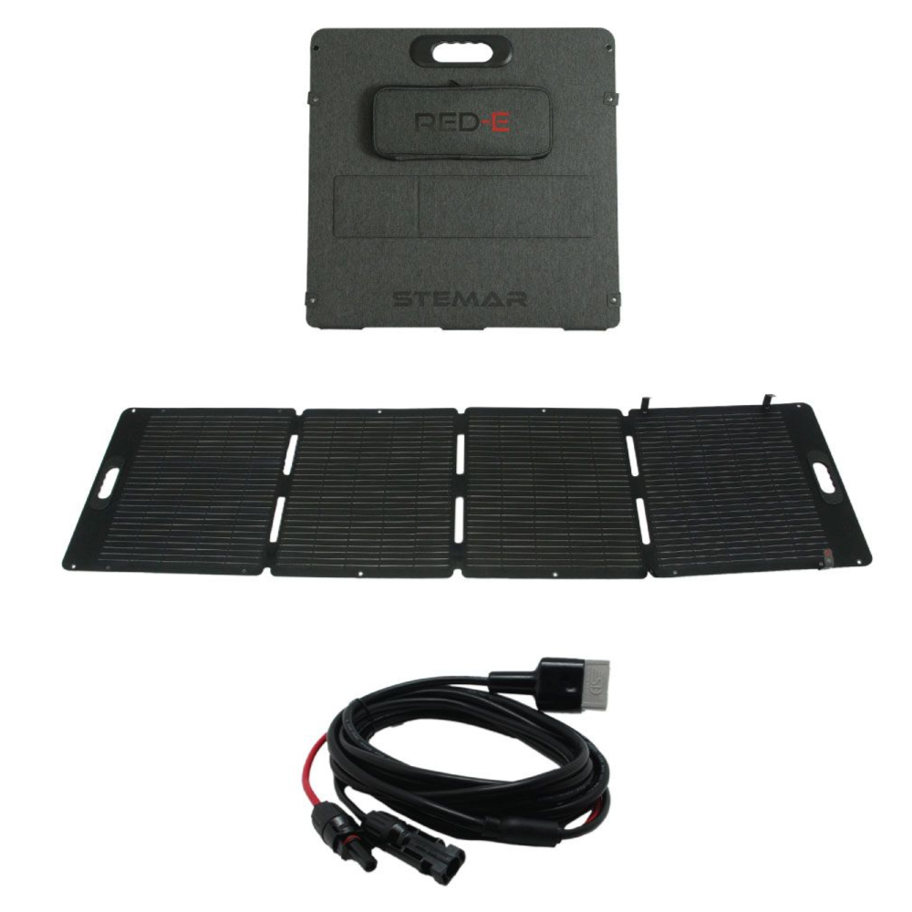 Red-E 200W Solar Panel MC4 2.0 with accessories
