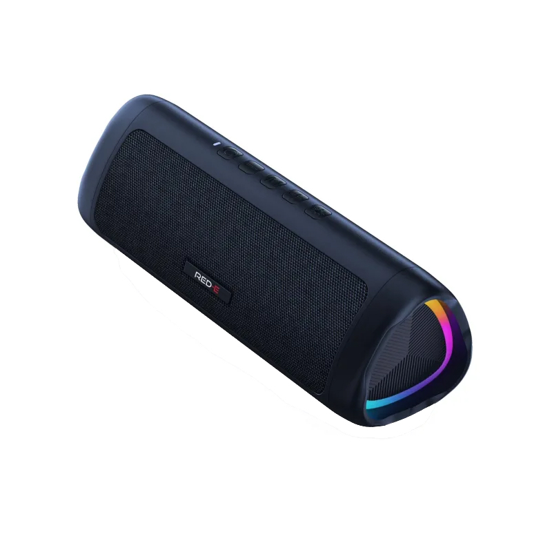 RED-E Go Portable Bluetooth Speaker with TWS and LED Lights front perspective view