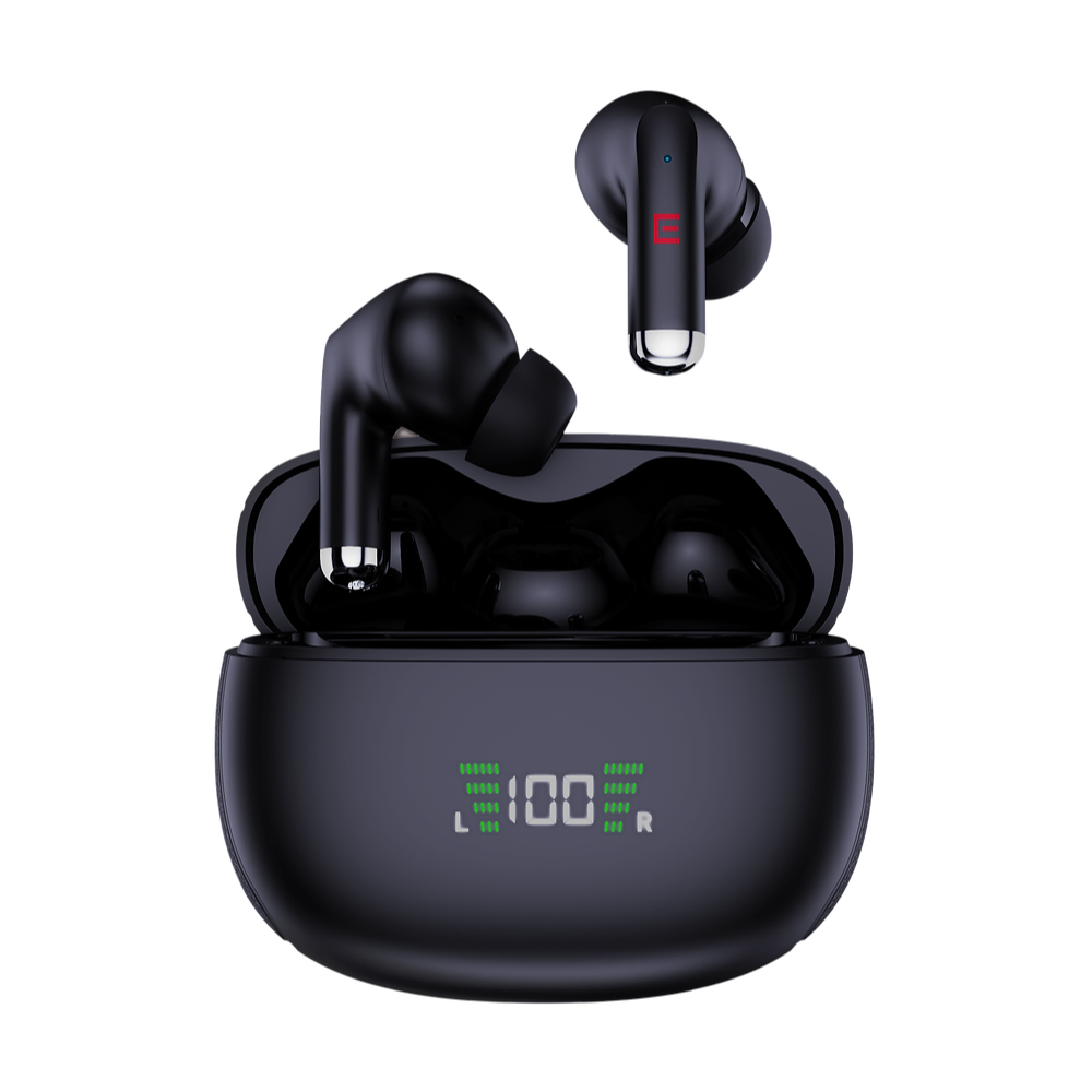 RED-E Pro Wireless Earbuds displayed with charging case