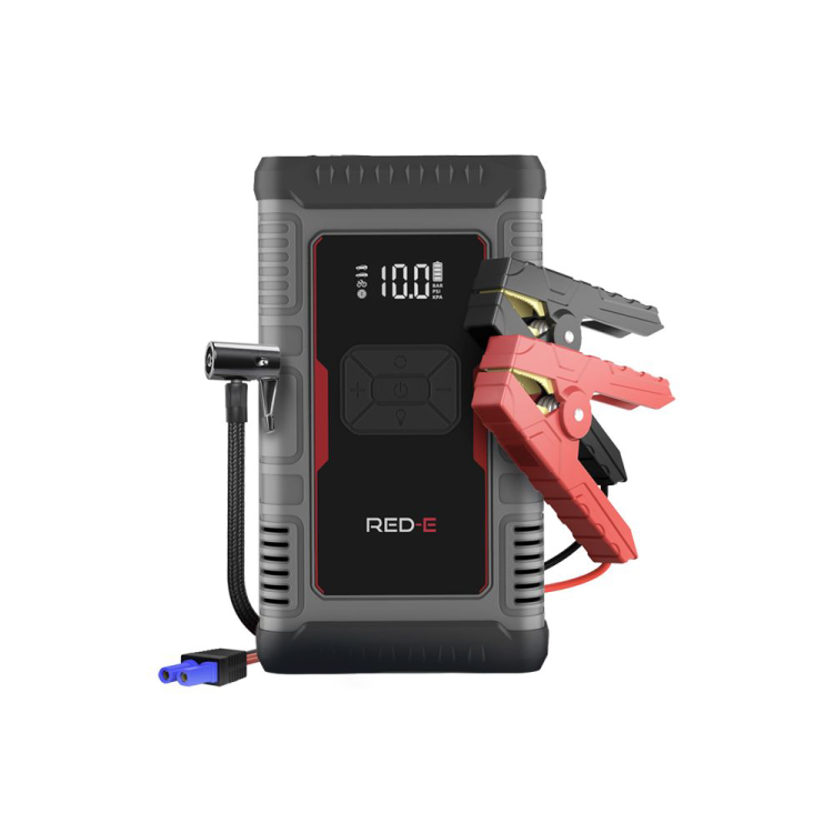 Red-E 10k MAH Jump Starter with Compressor