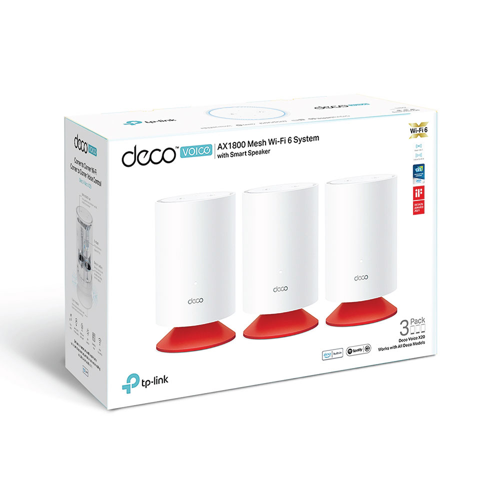 TP-Link Deco X20-Voice AX1800 Whole Home Mesh Wi-Fi 6 System (3-Pack) - Image 6
