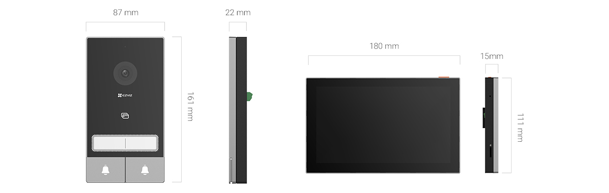 EZIVZ HP7 2-Family Kit dimensions