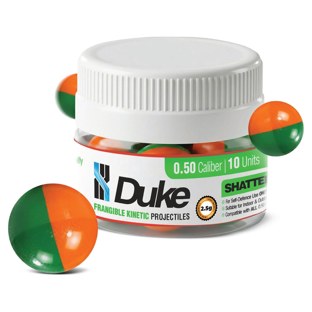 Duke .50 Cal ShatterShot 2.5g Frangible Kinetic Projectiles | 10 Pack