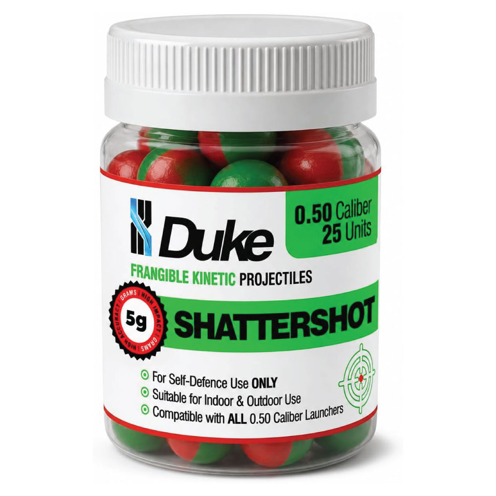 Duke .50 Cal ShatterShot 5g Frangible Kinetic Projectiles | 25 Pack