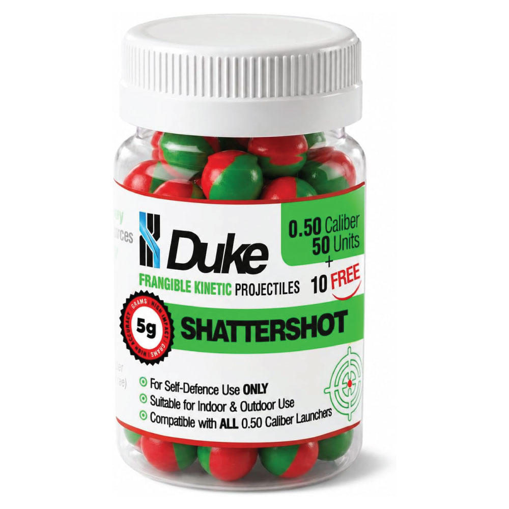 Duke .50 Cal ShatterShot 5g Frangible Kinetic Projectiles | 50 Pack