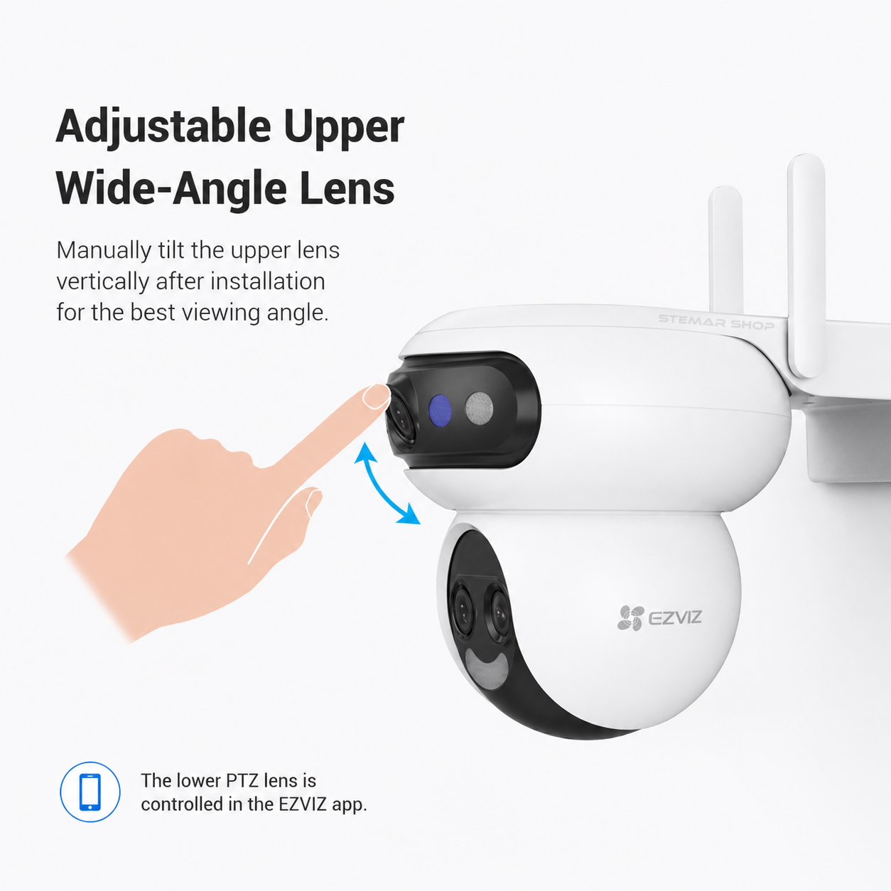 EZVIZ H90f Triple-Lens Outdoor Pan & Tilt Wi-Fi 6 Camera with 12× Mixed Zoom (5 MP × 3) - Image 2