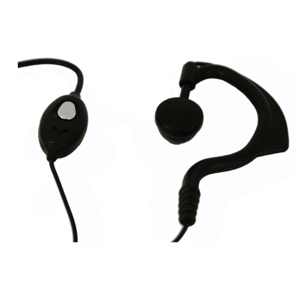 Zartek GE-252 Earphone with In-Line PTT Microphone